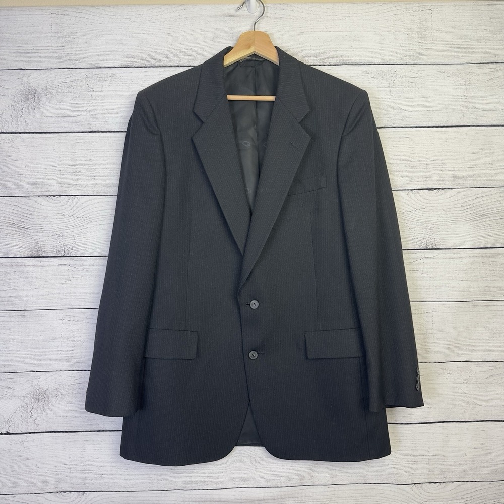 Christian Dior Monsieur Blazer Mens 42R Black‎ Suit Jacket Coat Wedding USA Made
